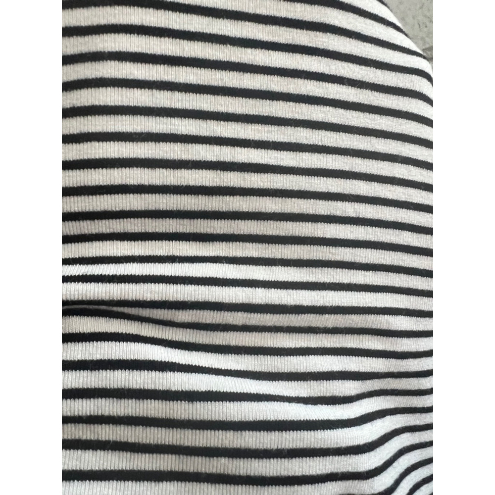 Women's Old Navy Dress, S Petite, Black & White Stripes - Picture 4 of 5